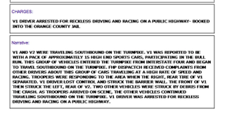 Illustration for article titled Police say Bullrun drivers racing ahead of crash
